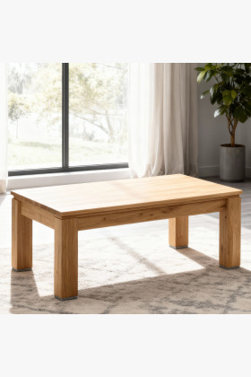 Eichenholz Couchtisch 120x70 cm rechteckig geölt